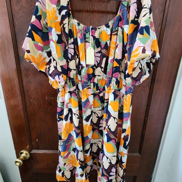 JODIFL Colorful Floral Print Dress - Picture 2 of 5